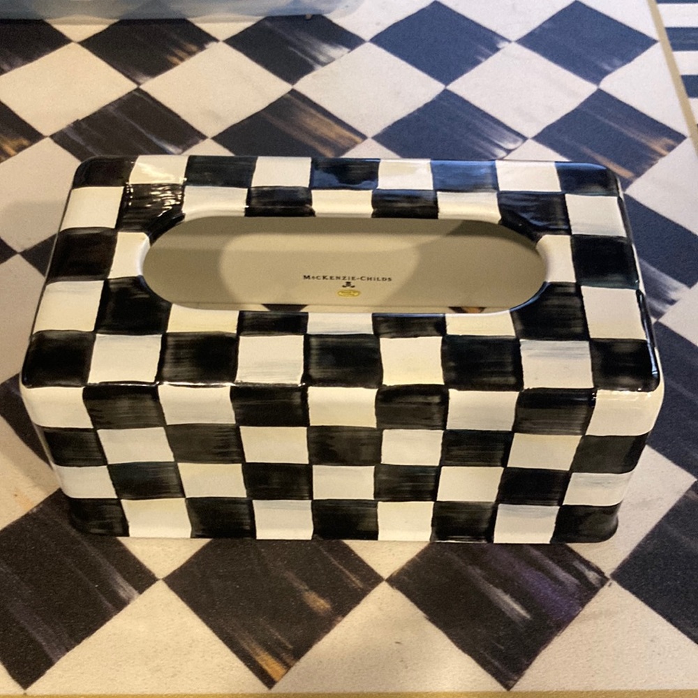 MACKENZIE CHILDS OBLONG TISSUE COVER